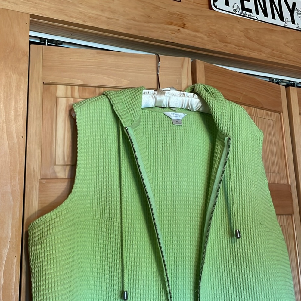 Chartreuse waffle weave vest - Picture 3 of 6